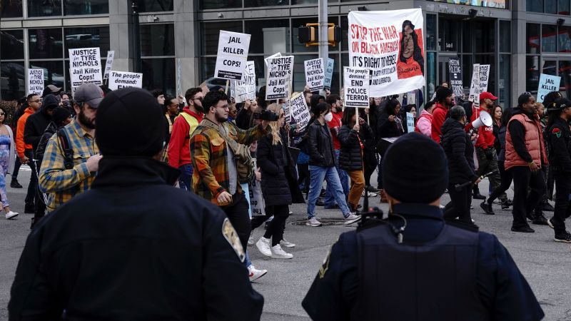 Protesters across the US decry police brutality after Tyre Nichols' death